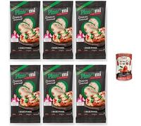Italian Gourmet Bundle 6x Base Pinsa PinsaMi 230g (Total 1,38kg) Pinsa Romaine Prête à Garnir, Base Croustillante & Moelleuse, Cuisson Rapide au Four, Soirée Pizza Maison + Italian Gourmet Pelati