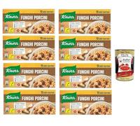 Italian Gourmet Bundle 8 x 100 g bouillons cubes aux cèpes, Knorr Funghi Porcini 10 cubes par boîte, assaisonnement pour bouillon et cuisine, sans gluten, sans lactose, vegan + Italian Gourmet Polpa