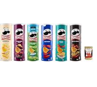 Italian Gourmet Bundle Assortiment Chips - 6 x 175 g (1,05 kg) Saveurs variées (Emmental, Texas BBQ Sauce, Sour Cream & Onion, Ketchup, Pizza, Hot & Spicy) grand format apéro + Italian Gourmet Polpa