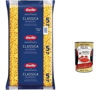 Italian Gourmet Bundle Barilla Fusilli N°98 5 kg Format Professionnel Restauration Pâtes Italiennes Semoule de Blé Dur + Italian Gourmet Polpa
