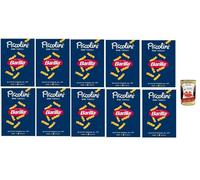 Italian Gourmet Bundle Barilla, Mini Fusilli “Piccolini” Format Familial (10×500 g) - Pâtes Courtes Italiennes, Cuisson Rapide, Idéales Enfants & Salades - + Italian Gourmet Polpa