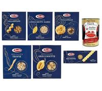 Italian Gourmet Bundle Barilla Pâtes Italiennes Spécialités Assorties 6 x 500 g (3 kg) Orecchiette Tagliatelle Trofie Gnocchetti Sardi Reginette Celentani + Italian Gourmet Polpa