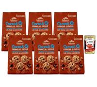 Italian Gourmet Bundle Biscuits aux céréales et chocolat 6 x 300 g + Italian Gourmet Polpa, biscuits granola et pâte sablée aux 5 céréales avec morceaux de chocolat, riches en fibres, format familial