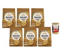 Italian Gourmet Bundle Biscuits Complets Riches en Fibres 6 x 330 g, Biscuits Intégraux Misura Riches en Fibres, Biscuits Petit-Déjeuner à la Farine Complète, Source de Fibres + Italian Gourmet Polpa