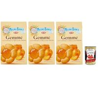 Italian Gourmet Bundle Biscuits fourrés à la confiture d’abricot italienne 3 x 200 g, sablés italiens pour petit-déjeuner et pause gourmande, biscuits à la confiture d’abricot + Italian Gourmet Polpa