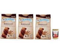 Italian Gourmet Bundle Biscuits Intrecci au Chocolat 3 x 300 g Biscuits Sablés à la Farine Complète avec Pépites de Chocolat et Sarrasin Snack Petit Déjeuner Goûter Biscotti + Italian Gourmet Polpa