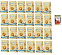 Italian Gourmet Bundle Biscuits Italiens Sablés au Beurre Type Macine 12 x 350 g Pack Familial Petit Déjeuner Goûter Café Thé Cookies Croquants Idéal Dessert Cheesecake + Italian Gourmet Polpa
