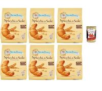 Italian Gourmet Bundle Biscuits Italiens Spicchi di Sole Dorés au Four Format Familial 6 x 900 g Goûter Petit Déjeuner Briochettes Moelleuses Sans Huile de Palme Snack Café + Italian Gourmet Polpa