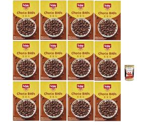 Italian Gourmet Bundle Céréales Chocolat Sans Gluten 12 x 250 g Croustillants Petit Déjeuner Maïs et Cacao Sans Blé Sans Lactose Source de Fibres + Italian Gourmet Polpa