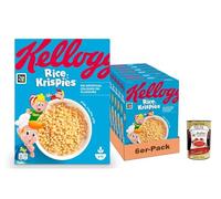 Italian Gourmet Bundle - Céréales Rice Krispies soufflées croustillantes, petit-déjeuner au riz, 6 x 360 g, bol, yaourt & pâtisserie, sans colorants/arômes artificiels + Italian Gourmet Polpa