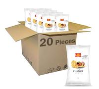 Italian Gourmet Bundle chips apéritives ondulées 20 x 50 g + Italian Gourmet Polpa, croustillantes et dorées, idéales pour apéritif, sans gluten, lot snack salé format individuel, pommes de terre
