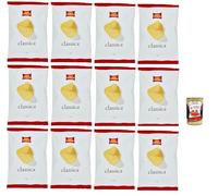 Italian Gourmet Bundle chips classiques nature 12 x 190 g, pommes de terre croustillantes, recette italienne, snack salé grand format, paquet familial pour apéritif, soirées + Italian Gourmet Polpa