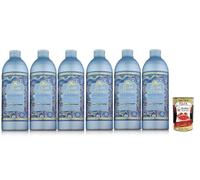 Italian Gourmet Bundle Crème de bain Fiji Eau Algues 6 x 500 ml 3 l + pulpe | Crème de bain aromatique 3 l avec eau Fidji et algues marines en 6 bouteilles de 500 ml selon l'emballage + Italian Gourmet