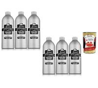 Italian Gourmet Bundle Crème de bain Musc blanc 6 x 500 ml 3 l + pulpe | Crème de bain aromatique 3 l au musc blanc en 6 bouteilles de 500 ml selon l'emballage + Italian Gourmet Polpa