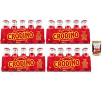 Italian Gourmet Bundle Crodino, Apéritif Sans Alcool Goût Orange Rouge 40 x 10 oisson Apéritive Italienne Pack Verre Ready to Drink Format Mini Bouteilles + Italian Gourmet Polpa