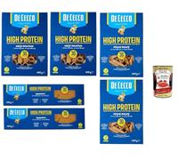 Italian Gourmet Bundle De Cecco, 6 x 400 g De Cecco High Protein Pâtes (Mezzi Rigatoni, Penne Rigate, Spaghetti), Pasta Riche en Protéines 30%, Format Économique 2,4 kg + Italian Gourmet Polpa