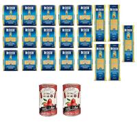 Italian Gourmet Bundle De Cecco Pasta Mix 20 x 500 g - assortiment de pâtes italiennes (formats variés), cuisson al dente, lot économique famille, idéal sauces tomate + Italian Gourmet Polpa