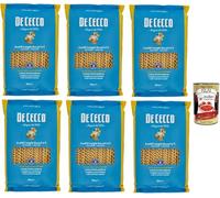 Italian Gourmet Bundle De cecco Pâtes Fusilli Lunghi Bucati N°5 6 x 500 g Pâtes Italiennes Longues Format Familial Cuisine Créative Sauces Gourmandes Grand Stock + Italian Gourmet Polpa