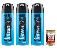 Italian Gourmet Bundle - Deospray Intesa Guaranà 3 x 125 g (375 g), Parfum-Deodorant Herren, langanhaltender Frischeduft, Alltag & Sport, schnelltrocknend + Italian Gourmet Polpa