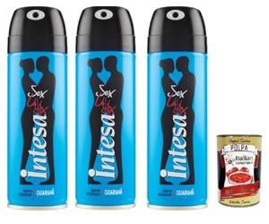 Italian Gourmet Bundle - Deospray Intesa Guaranà 3 x 125 g (375 g), Parfum-Deodorant Herren, langanhaltender Frischeduft, Alltag & Sport, schnelltrocknend + Italian Gourmet Polpa