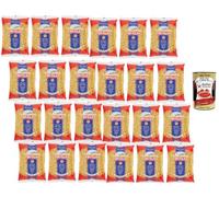 Italian Gourmet Bundle Divella 24 x 500 g Paternosti Lisci n°62, Pâtes Italiennes Courtes en Semoule de Blé Dur, Format XXL 12 kg, Idéal Sauce Tomate, Ragù, Restauration + Italian Gourmet Polpa