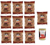 Italian Gourmet Bundle Divella, Lot 10x500 g Tagliatelles Complètes Style Italien - Pâtes Intégrales de Blé Dur, Tagliatelle Integrali, Pâtes Sèches Cuisine Italienne + Italian Gourmet Polpa
