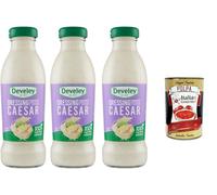 Italian Gourmet Bundle Dressing Caesar - 3 x 230 g (690 g) Sauce salade crémeuse style Caesar, idéale poulet, wrap, burger, sandwich, apéritif, restauration + Italian Gourmet Polpa