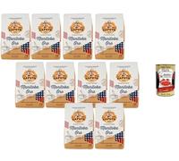 Italian Gourmet Bundle Farine de Blé Tendre Type 0 Forte 10 x 1 kg, Farine Type 0 pour Pâtes Levées, Pâtisserie, Pizza, Pain et Viennoiseries, 10000 g + Italian Gourmet Polpa