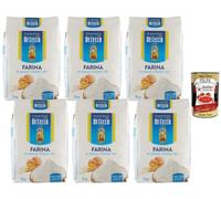 Italian Gourmet Bundle Farine de Blé Tendre Type 00 6 x 1 kg, farine blanche italienne polyvalente pour pâte fraîche, pizza, pain, pâtisserie, panure et préparations maison + Italian Gourmet polpa