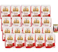 Italian Gourmet Bundle farine type 00 pour pizza 20 x 1 kg + Italian Gourmet Polpa, farine de blé tendre pour pâte à pizza napolitaine, pâte haute hydratation, levée régulière, multipack 20 kg