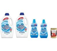 Italian Gourmet Bundle Felce azzurra 2x Lessive Liquide Mon Amour Blu Mare 1560ml (78 Lavages) + 2x Adoucissant Concentré 650ml (52 Lavages) Parfum Marin Longue Durée + Italian Gourmet Polpa