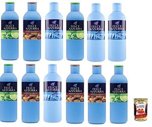 Italian Gourmet Bundle Felce Azzurra Gel douche Mix 12 x 650 ml | Classico, bergamote, jasmin, ambre, argan, stock familial, douche de soin en Italie, Italian Gourmet pulpa