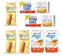 Italian Gourmet Bundle Gâteaux Petit Déjeuner Assortiment Moelleux Kinder Brioss 280 g Kinder Plum Cake 192 g Mulino Bianco PlumCake Classico 330 g Snack Familial + Italian Gourmet Polpa