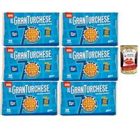 Italian Gourmet Bundle Gran turchese Biscuits Petit Déjeuner 6 x 800 g (4,8 kg) Biscuits à Tremper dans le Lait, Biscuits Italiens Croquants, Format Familial XXL, Petit Déjeuner & Goûter