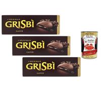 Italian Gourmet Bundle Grisbi Biscuits fourrés café 3 x 135 g (405 g) - Gâteaux italiens cœur crème au café, snack gourmand pause espresso, dessert à partager, saveur intense + Italian Gourmet Polpa