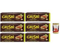 Italian Gourmet Bundle - Grisbì Pistacchio Biscuits Fourrés à la Crème de Pistache, 6 x 135 g (810 g), Goûter Italien, Snack Gourmand à Partager + Italian Gourmet Polpa
