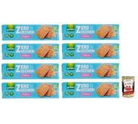 Italian Gourmet Bundle Gullon Biscuits Zéro Sucre & Fibre 8 x 170 g Sans Huile de Palme | Grand Format Petit Déj & Snack + Italian Gourmet Polpa