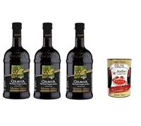 Italian Gourmet Bundle Huile d’Olive Extra Vierge Italienne 3 x 500 ml - Colavita Selezione Italiana, 100% Italie, pressée à froid, goût fruité équilibré, idéale salade + Italian Gourmet Polpa
