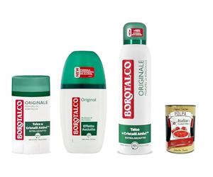 Italian Gourmet Bundle Kit de test original Extra Asciutto + Polpa Italian Gourmet Polpa, déodorant en spray 125 ml + déodorant en vaporisateur 75 ml + déodorant en stick de 40 ml, protection 48 h, 0