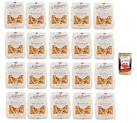 Italian Gourmet Bundle La Molisana, 20x500g Mezzi Rigatoni Pâtes Italiennes Grano Duro Format Stock Familial XXL Al Dente Sauce Tomate Ragoût Four Salade de Pâtes + Italian Gourmet Polpa
