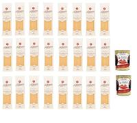 Italian Gourmet Bundle La Molisana Linguine 24 x 500 g - pâtes italiennes grano italiano, semoule de blé dur, cuisson al dente, idéales fruits de mer & sauces légères, 12 kg + Italian Gourmet Polpa