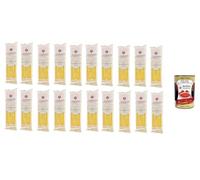 Italian Gourmet Bundle La Molisana, Spaghetti Quadrati, 20 x 500 g Pâtes Italiennes Longues Tréfilées Bronze Format Économique Grand Stock Pour Famille Restauration Cuisine + Italian Gourmet Polpa
