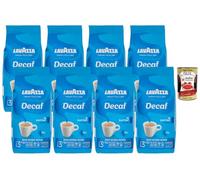 Italian Gourmet Bundle - Lavazza Decaf My Easy Day Classico café décaféiné en grains 8 x 500 g (4 kg), méthode naturelle, intensité 3/10, idéal espresso moka filtre + Italian Gourmet Polpa