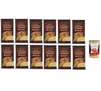 Italian Gourmet Bundle Le Fettucce sans gluten 12x250g - pâtes de maïs, sans blé, sans œufs & lactose, texture al dente, idéal sauces tomate & crème, format famille + Italian Gourmet Polpa