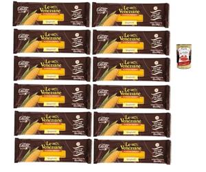 Italian Gourmet Bundle - Le Veneziane Spaghetti Sans Gluten 12 x 250 g (3 kg) Pâtes de Maïs Italiennes, Texture Al Dente, Idéal Cuisine Sans Gluten + Italian Gourmet Polpa
