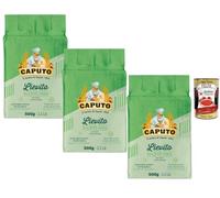 Italian Gourmet Bundle levure sèche italienne 3 x 500 g + Italian Gourmet Polpa 400 g, levure sèche 100% italienne pour pizza, pain, pâte levée et fermentation longue, facile à utiliser