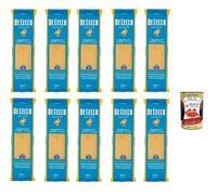 Italian Gourmet Bundle Linguine N°7 10 x 500 g, pâtes italiennes de semoule de blé dur, format familial 5 kg, séchage lent, cuisson 12 min, idéal sauces fruits de mer pesto ail huile