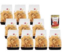 Italian Gourmet Bundle Pappardelle 10 x 500 g, Pâtes Italiennes de Gragnano IGP, Semoule de Blé Dur, Format Large Idéal pour Sauces Riches, Cuisson 8 Minutes + Italian Gourmet Polpa