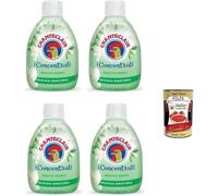 Italian Gourmet Bundle Parfum de Linge Concentré Musc Blanc 4 x 220 ml Désodorisant pour Linge Parfum Intense et Persistant pour Machine Lavage à la Main et Sèche-Linge + Italian Gourmet Polpa