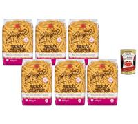 Italian Gourmet Bundle Pâtes Casarecce Sans Gluten 6 x 400 g, pâtes italiennes au maïs riz complet et quinoa, texture ferme, idéales pour recettes gluten free, cuisson 12 min + Italian Gourmet Polpa